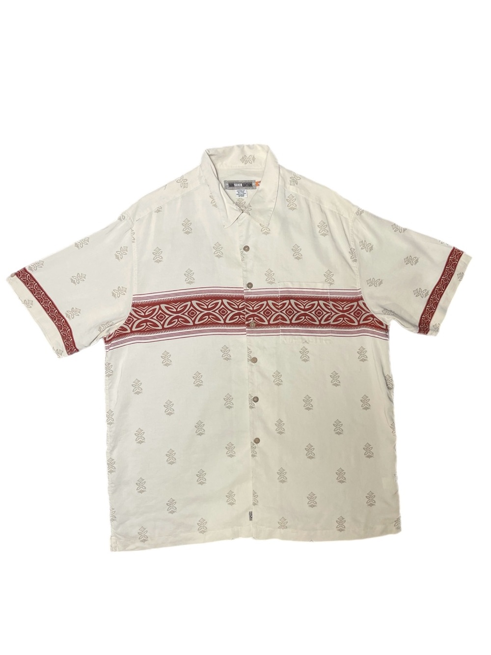 Vintage 90s QUICK SILVER Hawaiian Button-Down Shirt